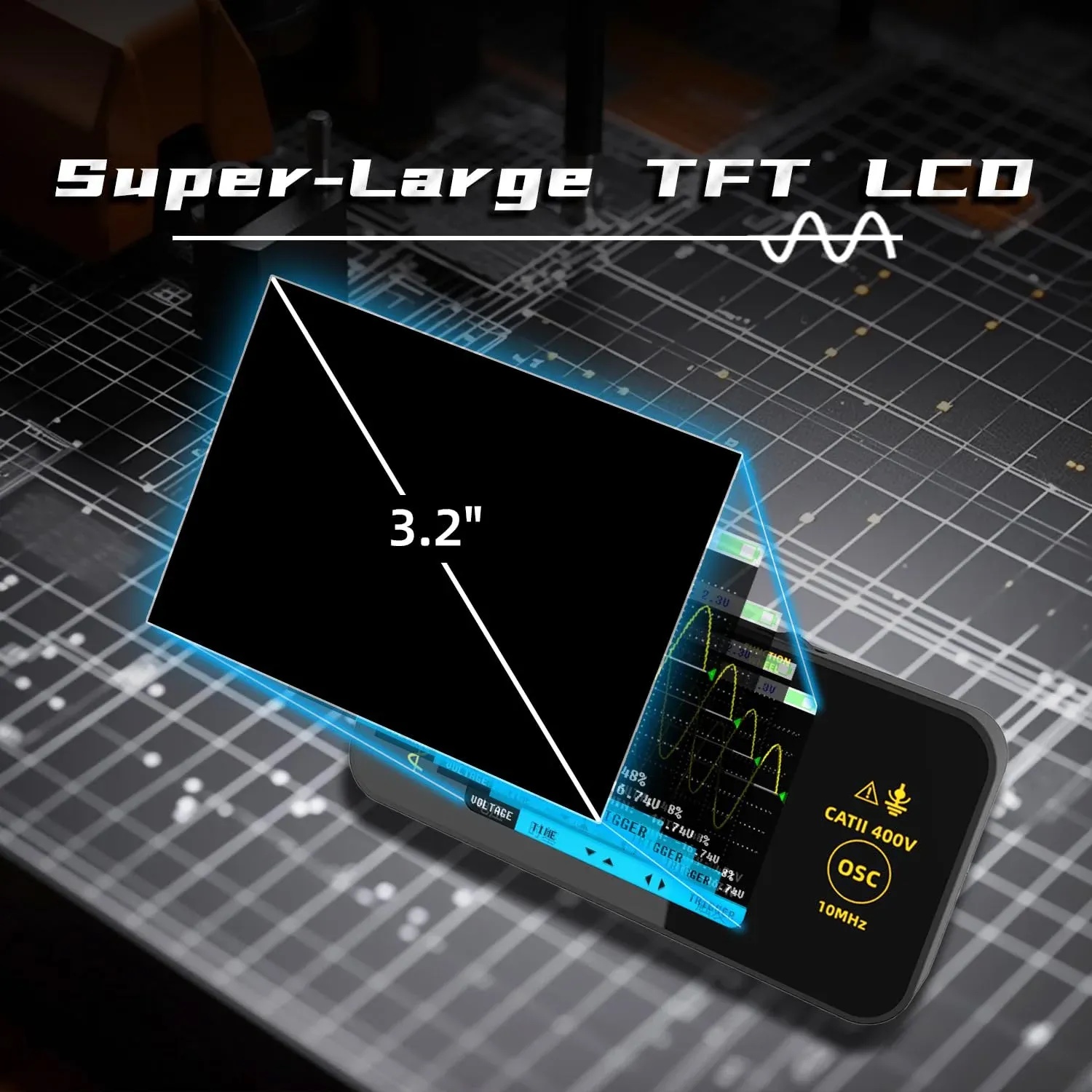Probeo BSIDE 10 MHz handheld oscilloscope shown in a careful UK buyer guide
